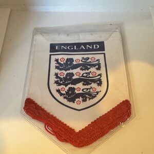 England Emblem Banner with Red Trim